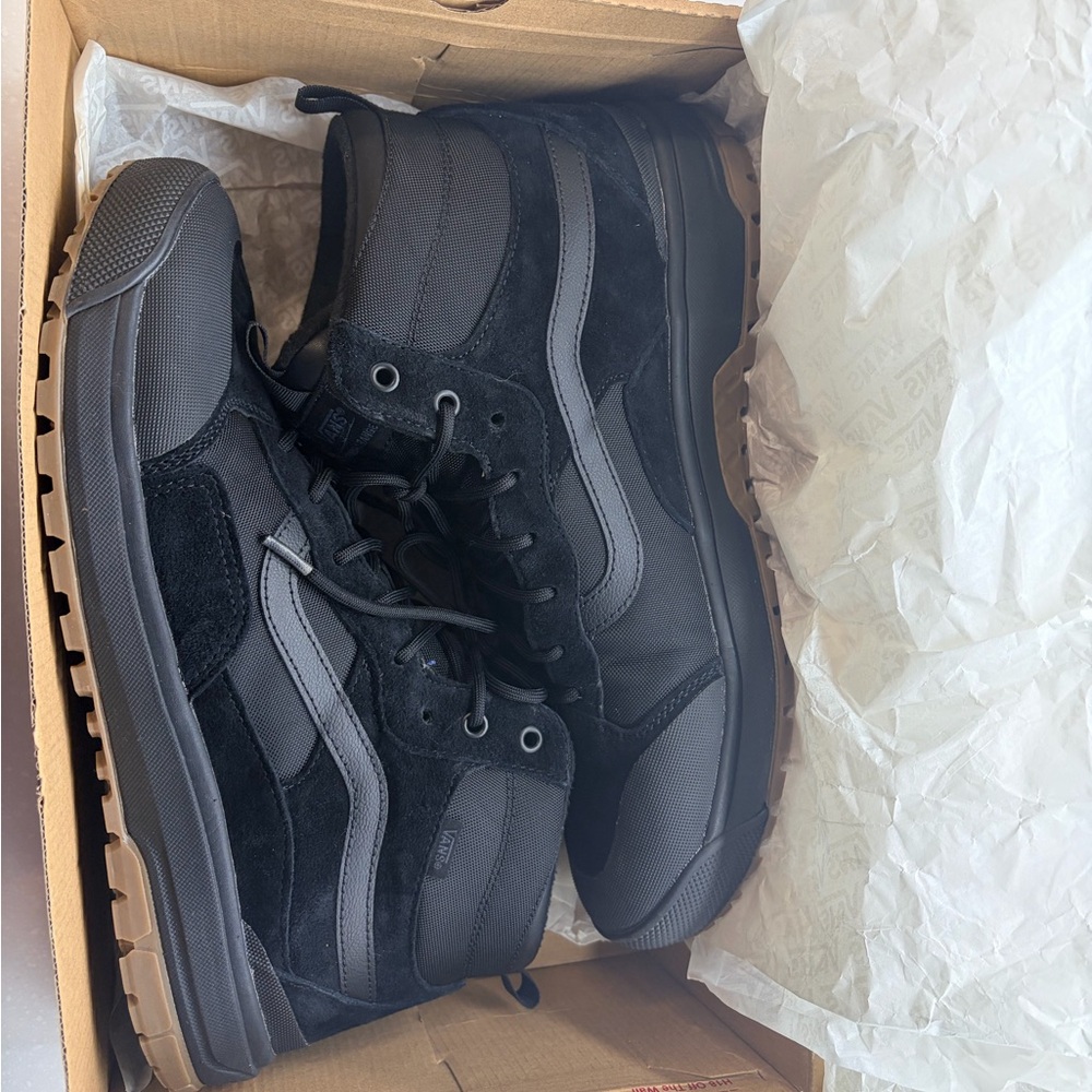 Men's Black Vans High-Top Sneakers